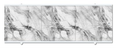Экран д/ванн п/в "Премиум А" Серый мрамор (1.48м)  - фото 30397