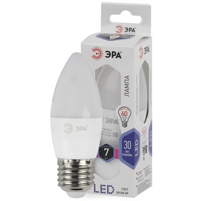 лампа светод ЭРА  LED smd B35-7w-860-E27 - фото 8561