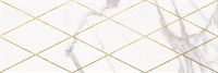 1664-0141 Миланезе Дизайн 20х60х0,9см декор римская каррара/5шт