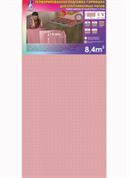 Подложка Гармошка (8,4м2) Розовая перфорированная 1050*500*1,8